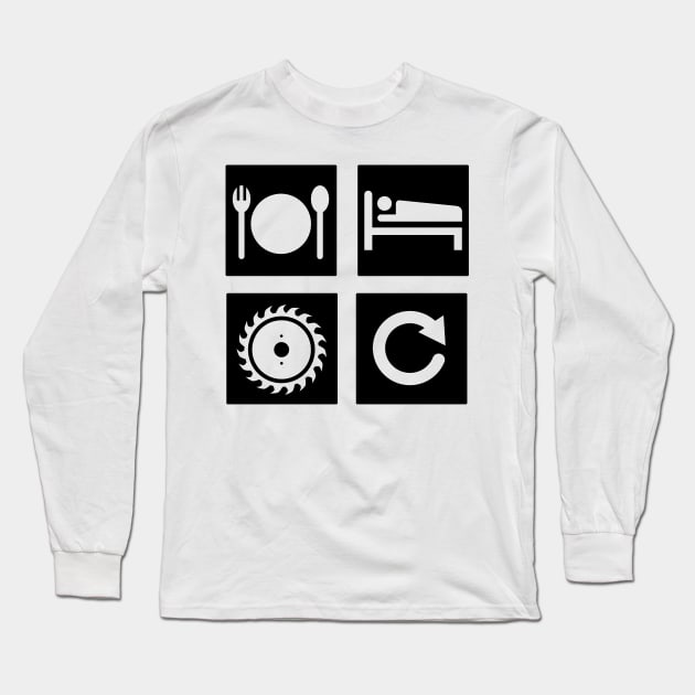 woodworking Long Sleeve T-Shirt by Circle Project